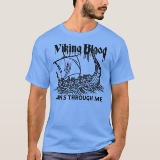 T-shirt Viking Viking Ship Viking Blood