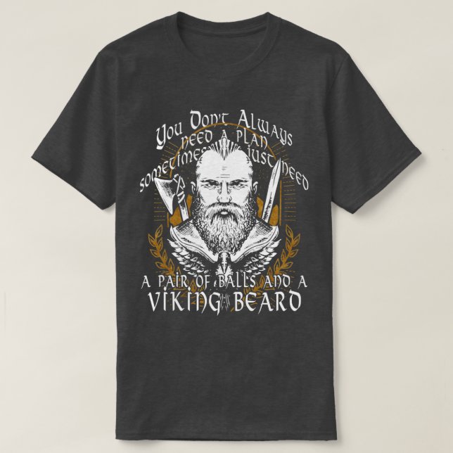 T-shirt Viking Vikings Nordique Norse Norsemen Scandinave (Design devant)