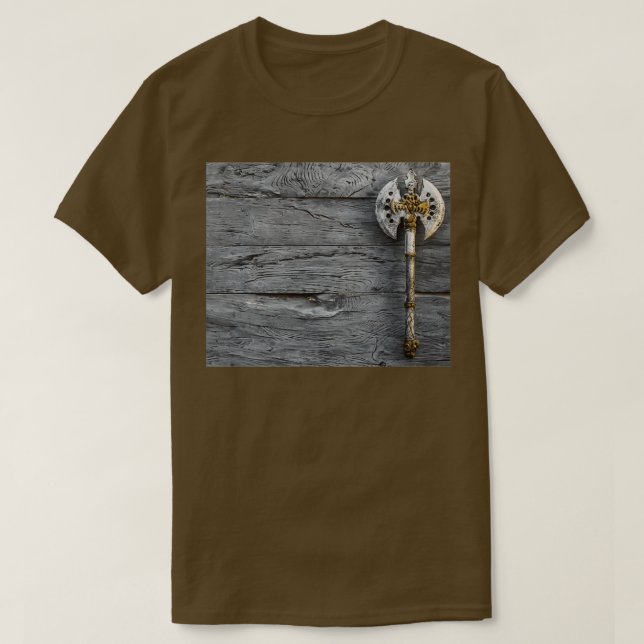 T-shirt Viking War Ax contre Silver Wood Limited Edition (Design devant)