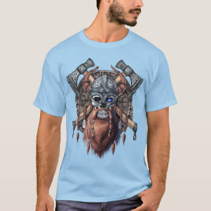 T-shirt Viking Warrior Skull