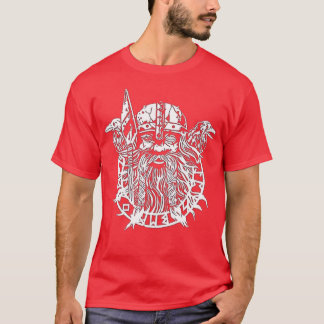 T-shirt Viking World notre Dieu Nordic Odin Norse Masculin