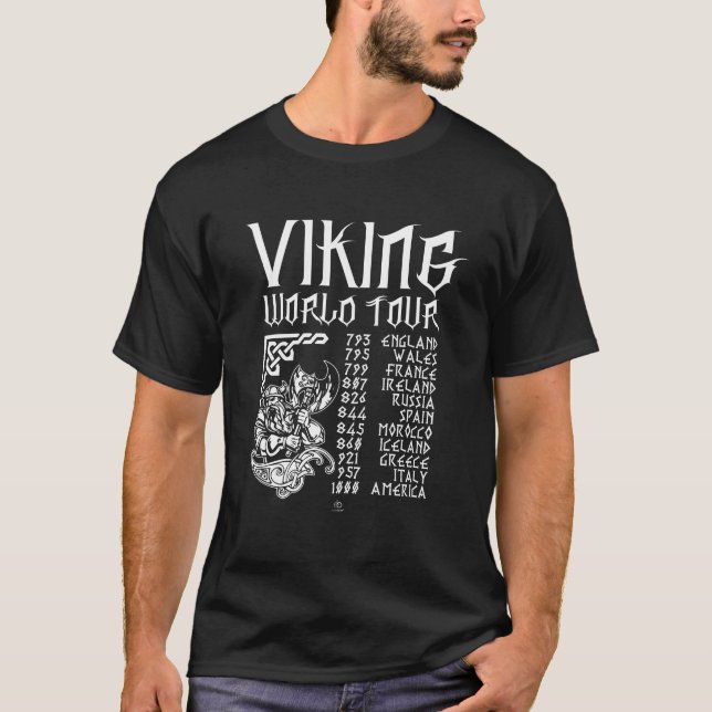 T-shirt Viking World tour cadeau (Devant)