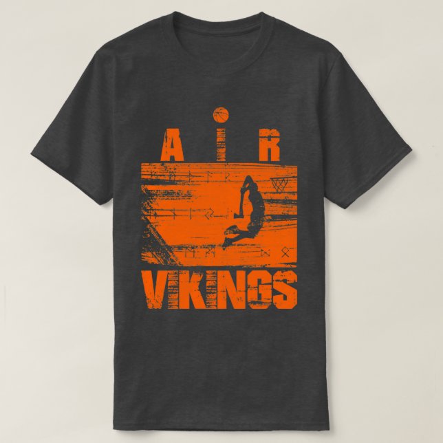 T-shirt Vikings à panier d'air (Design devant)