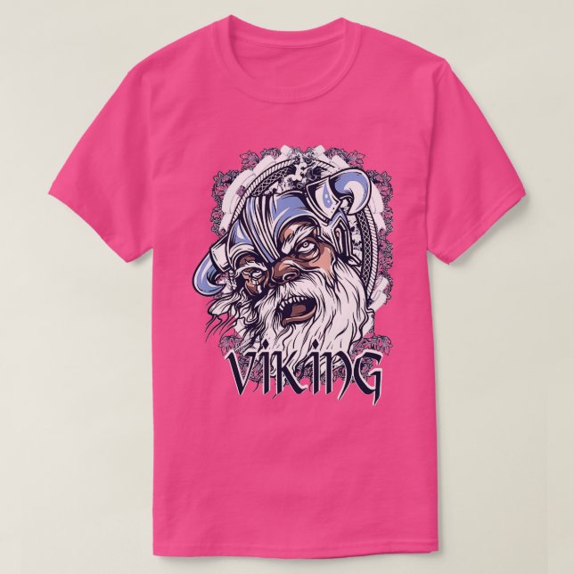 T-shirt Vikings Head Illustration Design Dessin Artwork 2 (Design devant)