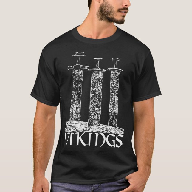 T-shirt Vikings Le viking northman Valhalla 3 Mots de (Devant)