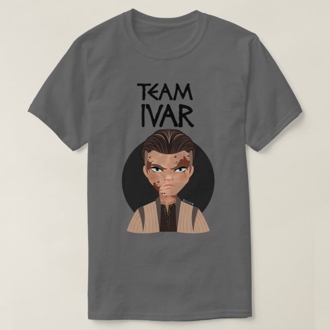 T-shirt VIKINGS Ragnarx27s ÉQUIPE Fils IVAR (Design devant)