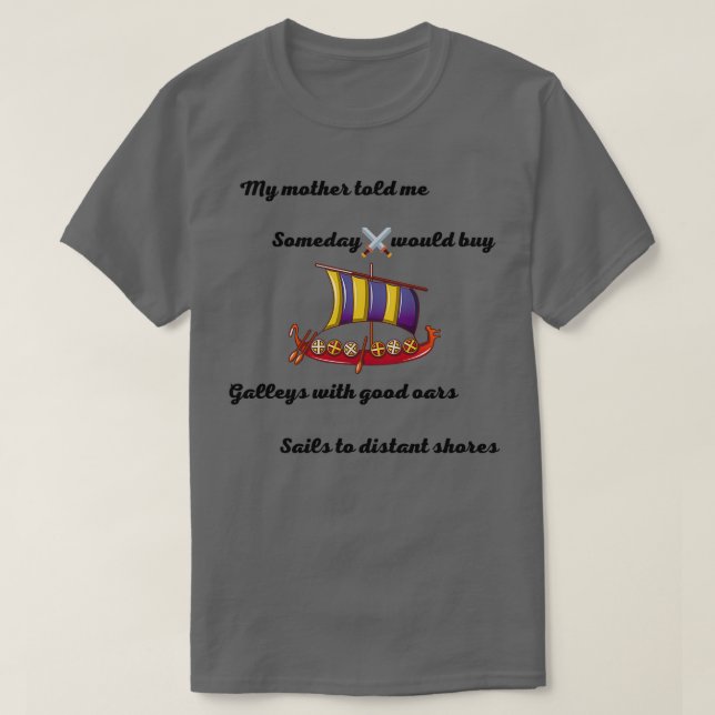T-shirt Vikings série poésie sélectionnée (Design devant)