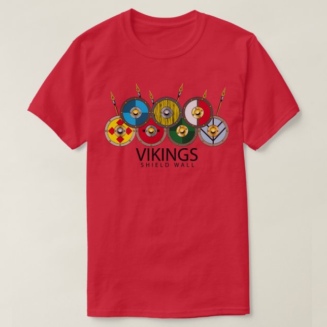 T-shirt Vikings Shield Wall (Design devant)