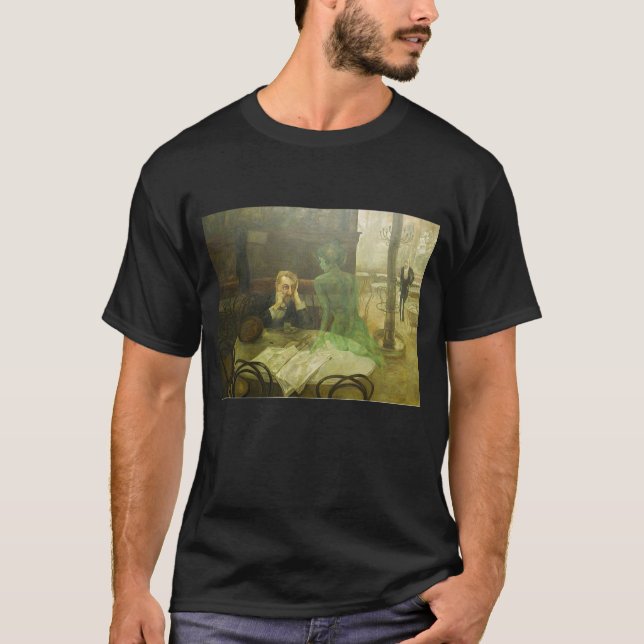T-shirt Viktor Oliva. Buveur d'absinthe (Devant)