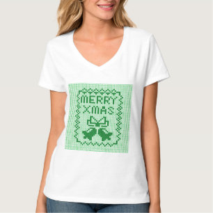 T-shirt Vilain chandail motif sonneries cloches et Joyeux