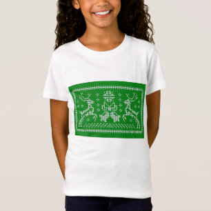 T-Shirt Vilain chandail sonneries cloches cerfs de Noël ve