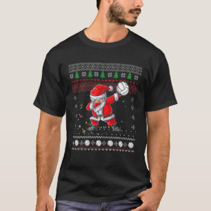 T-shirt Vilain Dabbing Père Noël Christmas Volleyball - Sp
