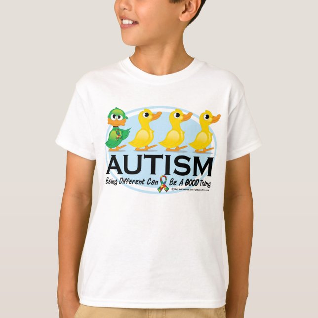 T-shirt Vilain petit canard d'autisme (Devant)
