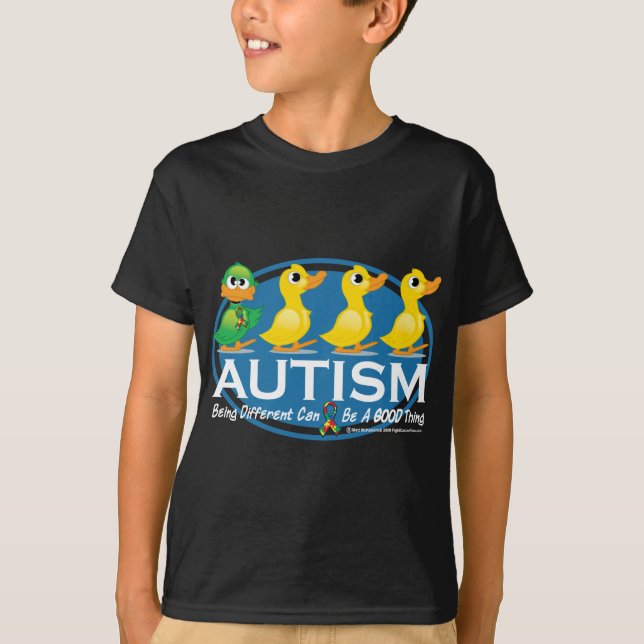 T-shirt Vilain petit canard d'autisme (Devant)