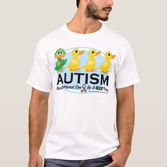 T-shirt Vilain petit canard d'autisme (Devant)