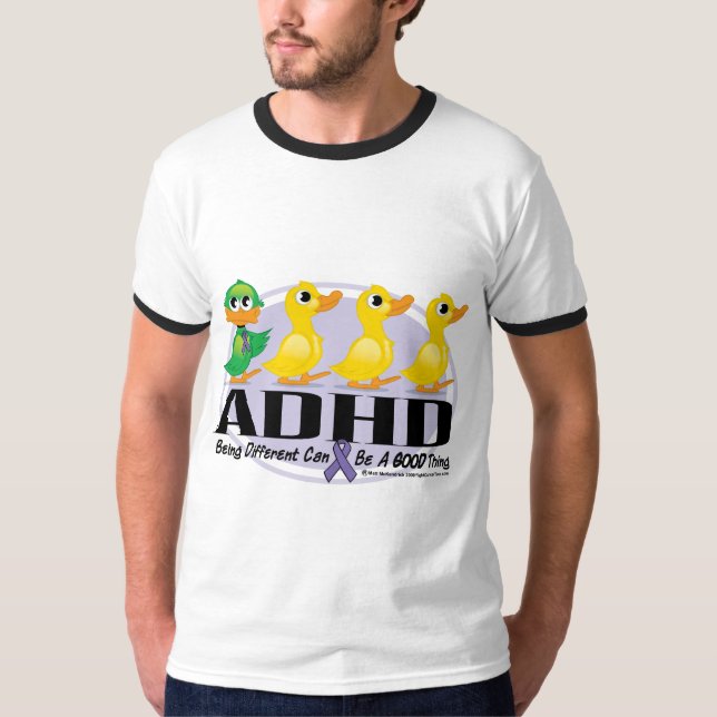 T-shirt Vilain petit canard de TDAH (Devant)