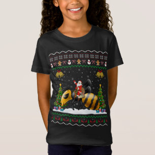 T-Shirt Vilaine Wasp Xmas Cadeau Père Noël Riding Wasp Noë