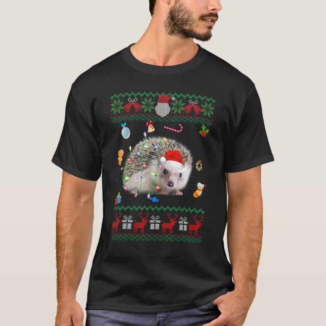 T-shirt Vilains animaux de Noël de Noël illuminent le pot  (Devant)