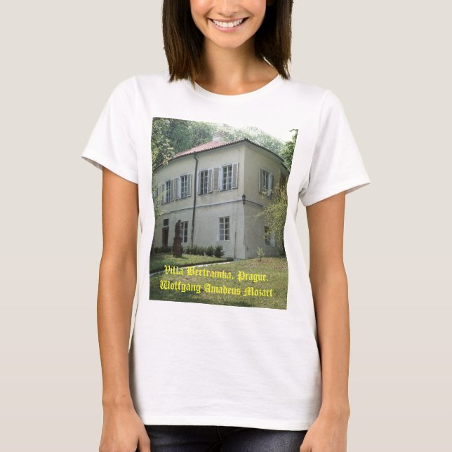 T-shirt Villa Bertramka-Mozart-Prague (Devant)