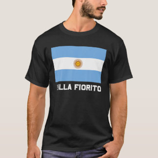 T-shirt Villa Fiorito Republica Argentine Drapeau Emblem B