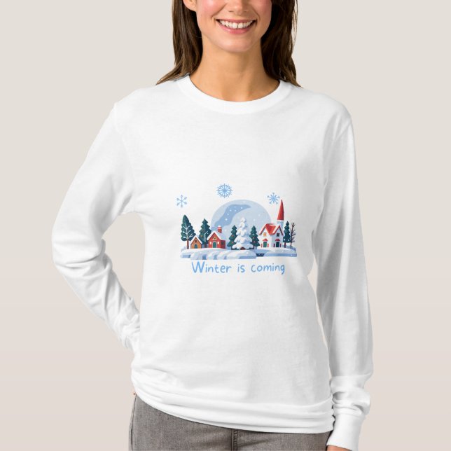 T-shirt Village de charme Winter Wonderland (Devant)