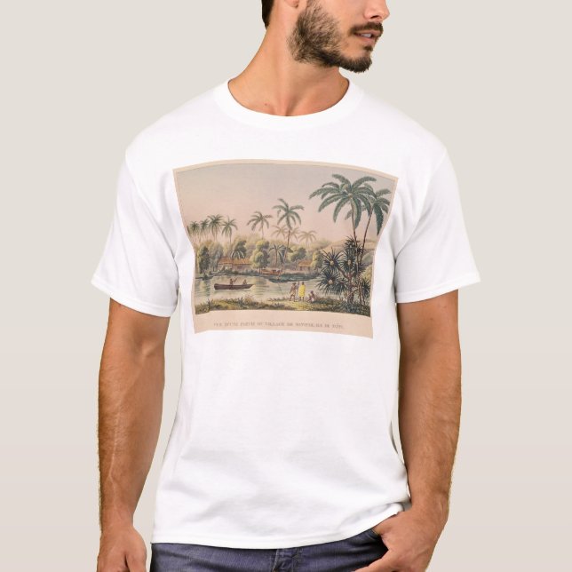 T-shirt Village de Matavae, Tahiti (Devant)