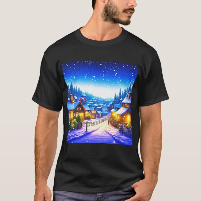 T-shirt Village de Noël (Devant)