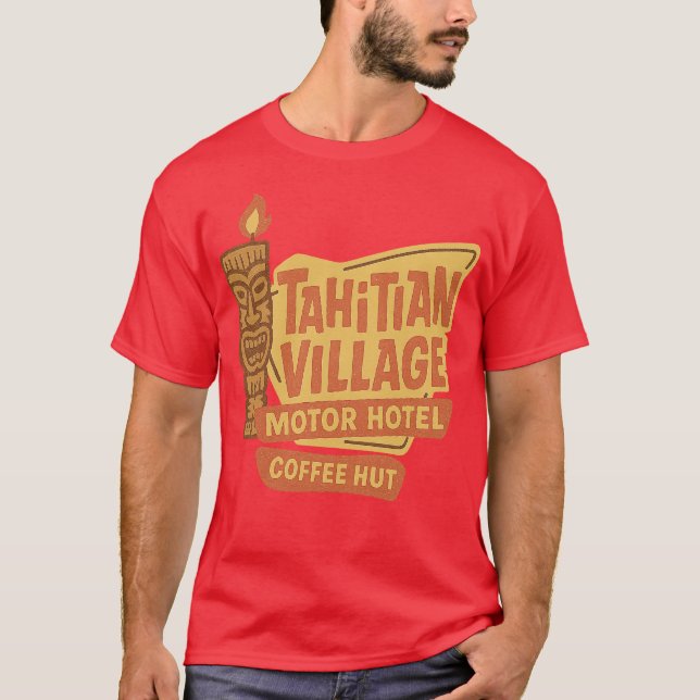 T-shirt Village de Tahitian - Downey, Californie (Devant)