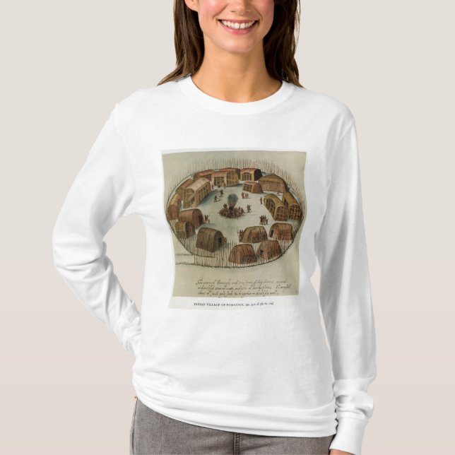 T-shirt Village indien de Pomeiooc (Devant)