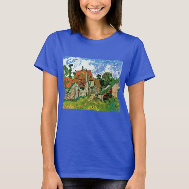 T-shirt Village Street par Vincent van Gogh (Devant)