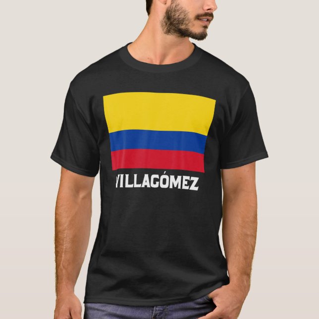 T-shirt Villagomez Colombia Flag Emblem Escudo Bandera Cre (Devant)