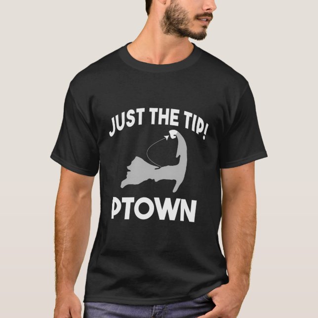 T-shirt Ville Amusante Juste Le Conseil Provincetown Cape  (Devant)