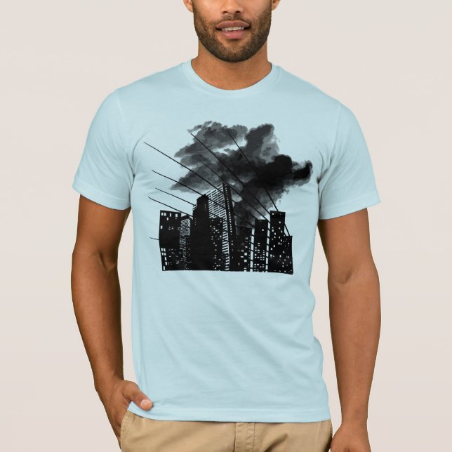 T-shirt Ville brûlante (Devant)