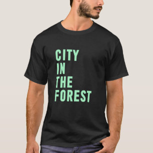 T-shirt Ville Dans La Forêt