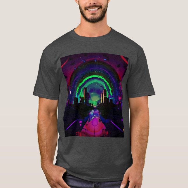 T-shirt Ville Dans Une Autre Dimension (Devant)