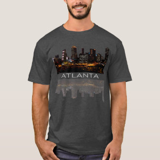 T-shirt Ville de Atlanta Nightlife Georgia Skyline Citysca