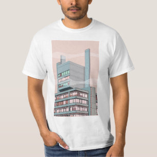 T-shirt Ville de brouillard enfumé