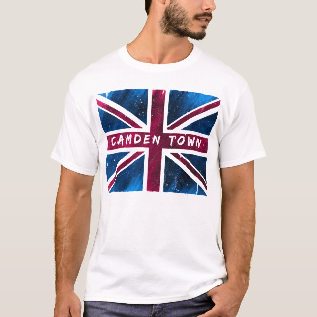 T-shirt Ville de Camden - drapeau du Royaume-Uni Union (Devant)
