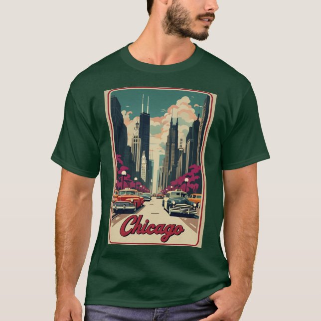 T-shirt Ville de Chicago (Devant)