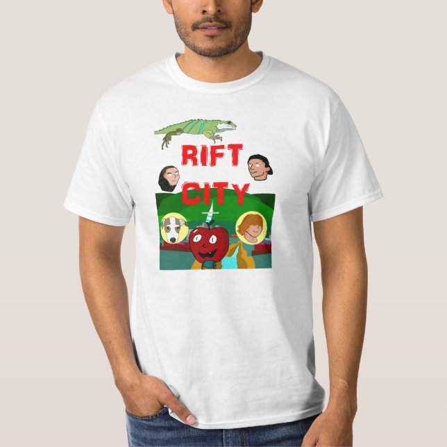 T-shirt Ville de crevasse (Devant)