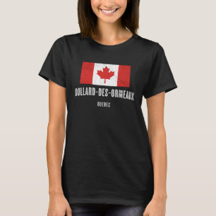 T-shirt Ville de Dollard des Ormeaux CANADA Drapeau canadi