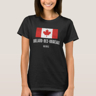 T-shirt Ville de Dollard des Ormeaux CANADA Drapeau canadi