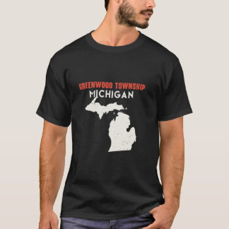 T-shirt Ville de Greenwood Michigan USA State America