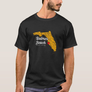 T-shirt Ville De Holmes Plage Floride Souvenir Anna Maria