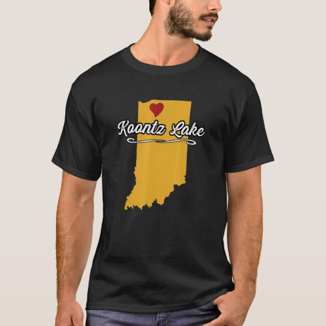 T-shirt Ville De Koontz Lake Indiana Hoosier Merch (Devant)