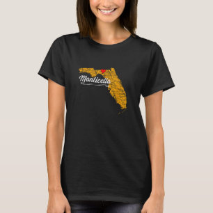 T-shirt Ville de MONTICELLO FLORIDA - FL Merch Souvenir -
