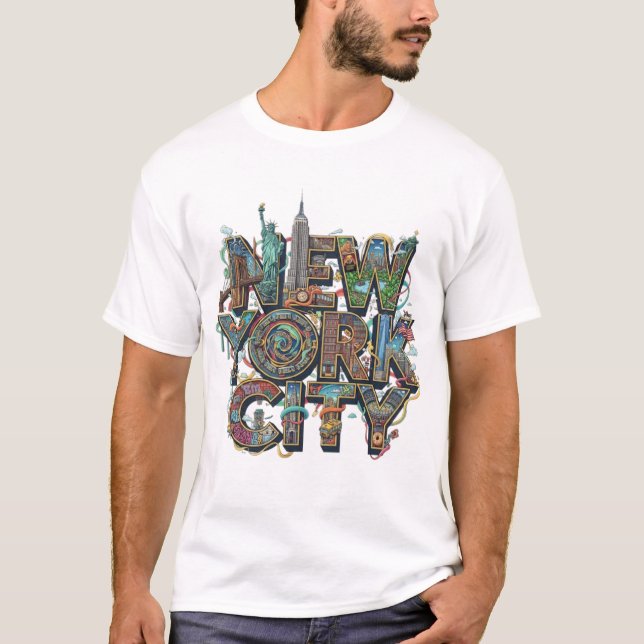 T-SHIRT VILLE DE NEW YORK (Devant)