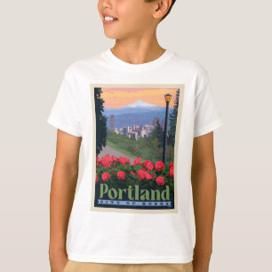 T-shirt Ville de Rose Portland, Oregon