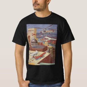 T-shirt Ville de science-fiction vintage, Victorian Steam