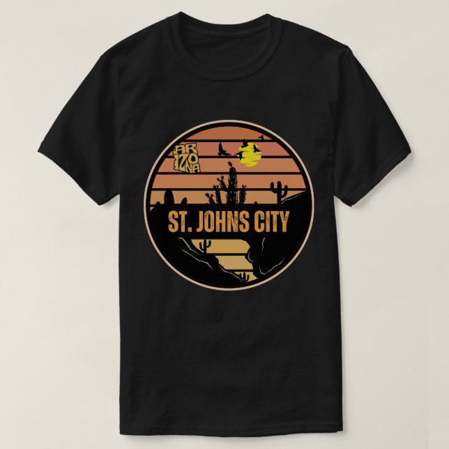 T-shirt Ville de St. Johns, Arizona (Design devant)